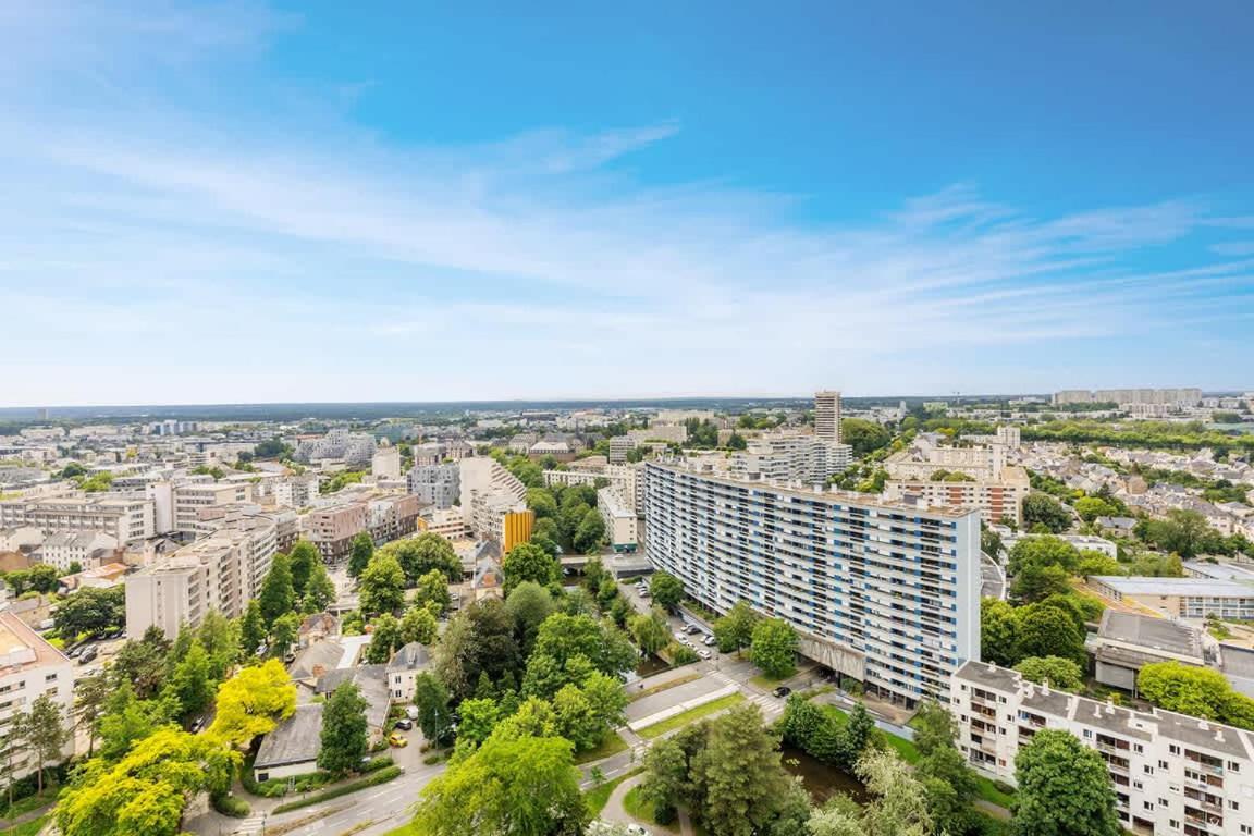 Bellevue, Appartement T2, Terrasse & Parking Rennes Eksteriør bilde